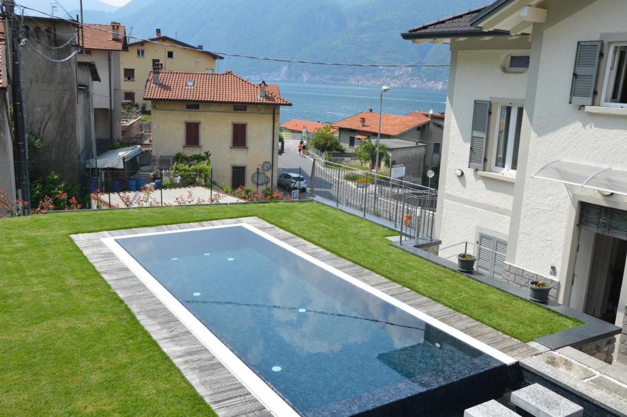 Lescen White Residence - Swimming Pool Lezzeno Exteriör bild
